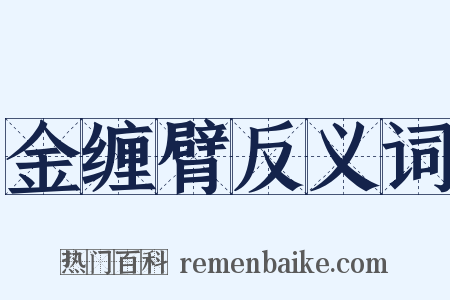 金缠臂反义词是什么意思的图片